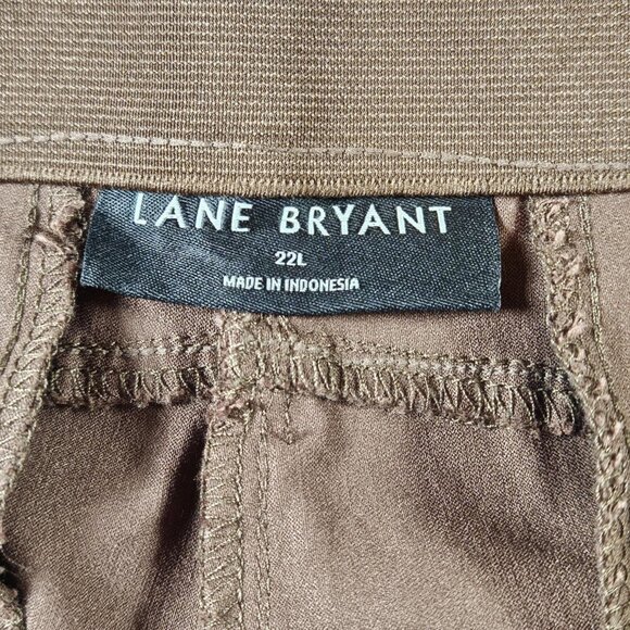 Lane Bryant Four Season Straight Pants Women’s Size 22L – Dark Brown Stretch - Picture 4 of 12